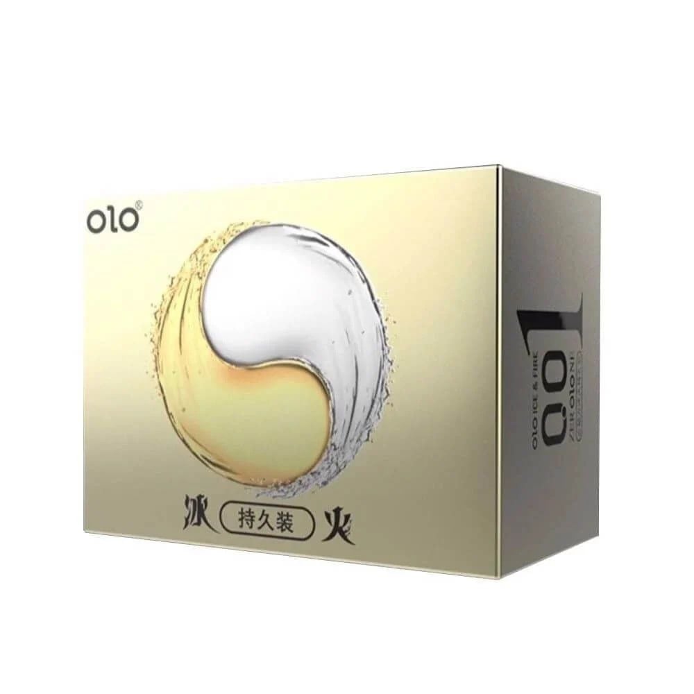 Bao cao su OLO 0.01 Lửa Băng - Siêu mỏng, kéo dài thời gian - Hộp 10 cái