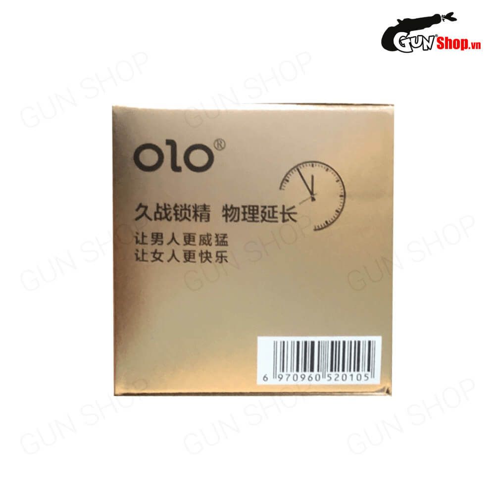 Bao cao su OLO 0.01 Neo Physical Delay Sleeve - Siêu mỏng, gân gai, kéo dài thời gian, tăng nhiệt độ - Hộp 10 cái