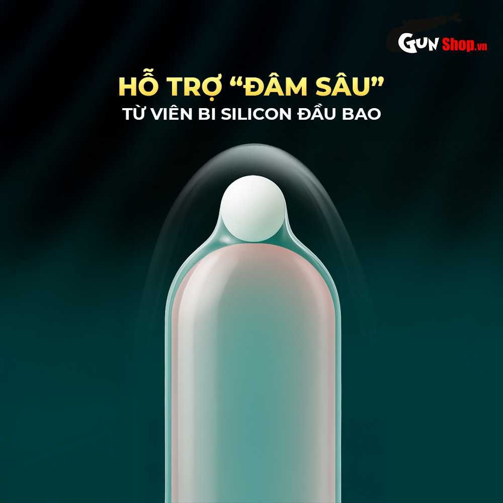 Bao cao su OLO Nai - Gai đầu - Hộp 1 cái + 1 bi silicon
