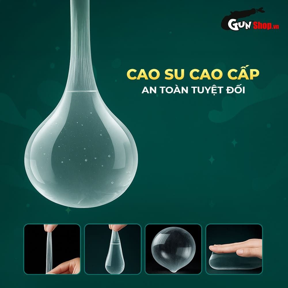 Bao cao su OLO Rồng xanh - Gai chùm đầu - Hộp 1 cái + 1 bi silicon