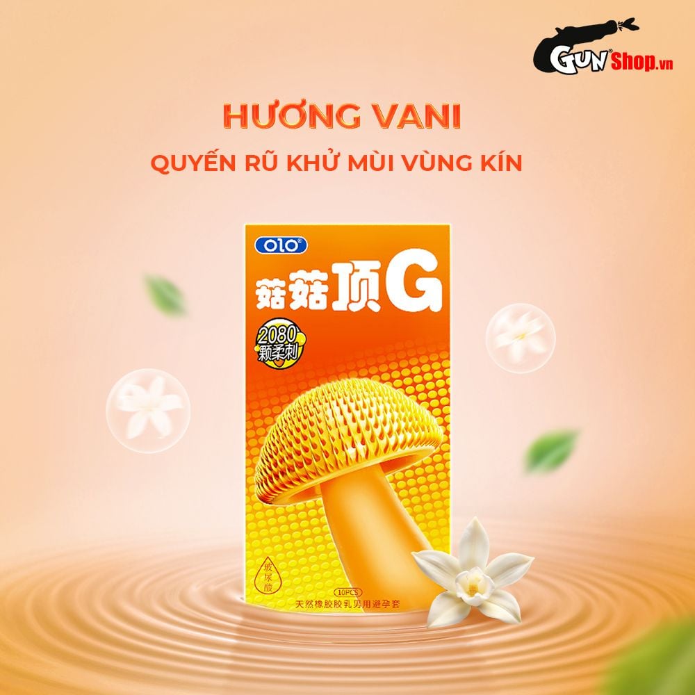 Bao cao su OLO Spike G - 2080 gai mềm -  Hộp 10 cái