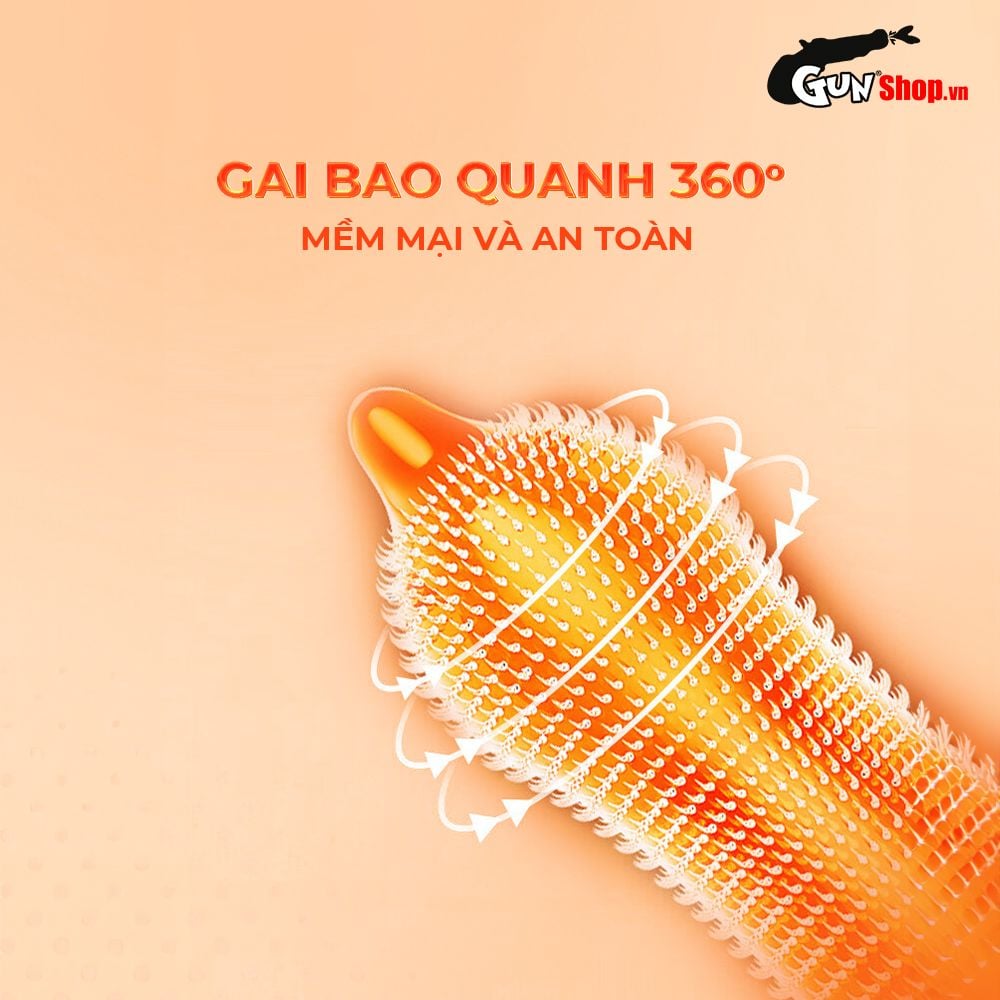 Bao cao su OLO Spike G - 2080 gai mềm -  Hộp 10 cái