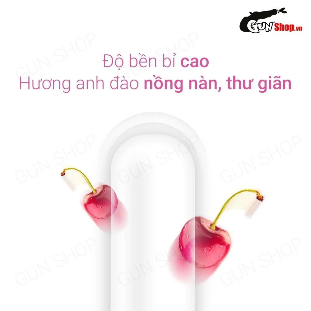 Bao cao su quan hệ miệng Mingliu Oral Sex - Hương anh đào - Hộp 10 cái