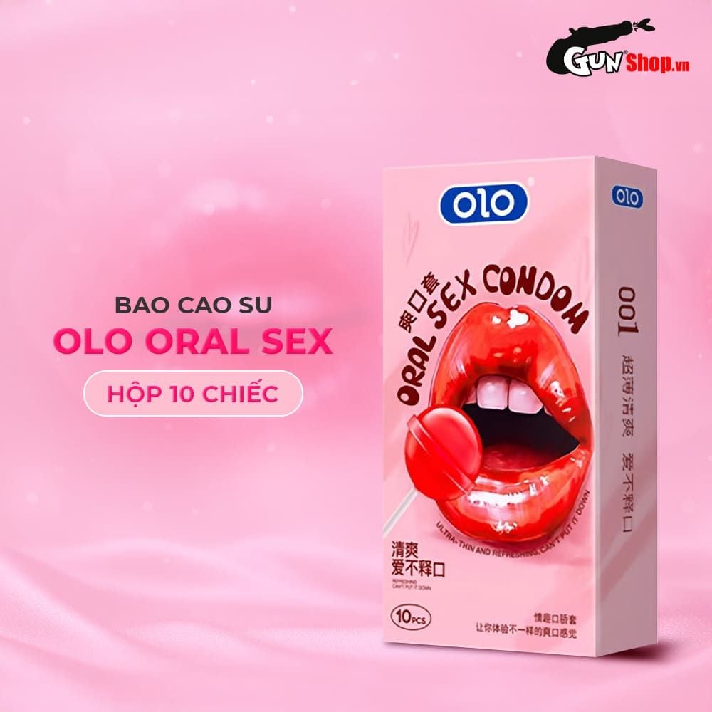 Bao cao su quan hệ miệng OLO Oral Sex - Siêu mỏng - Hộp 10 cái