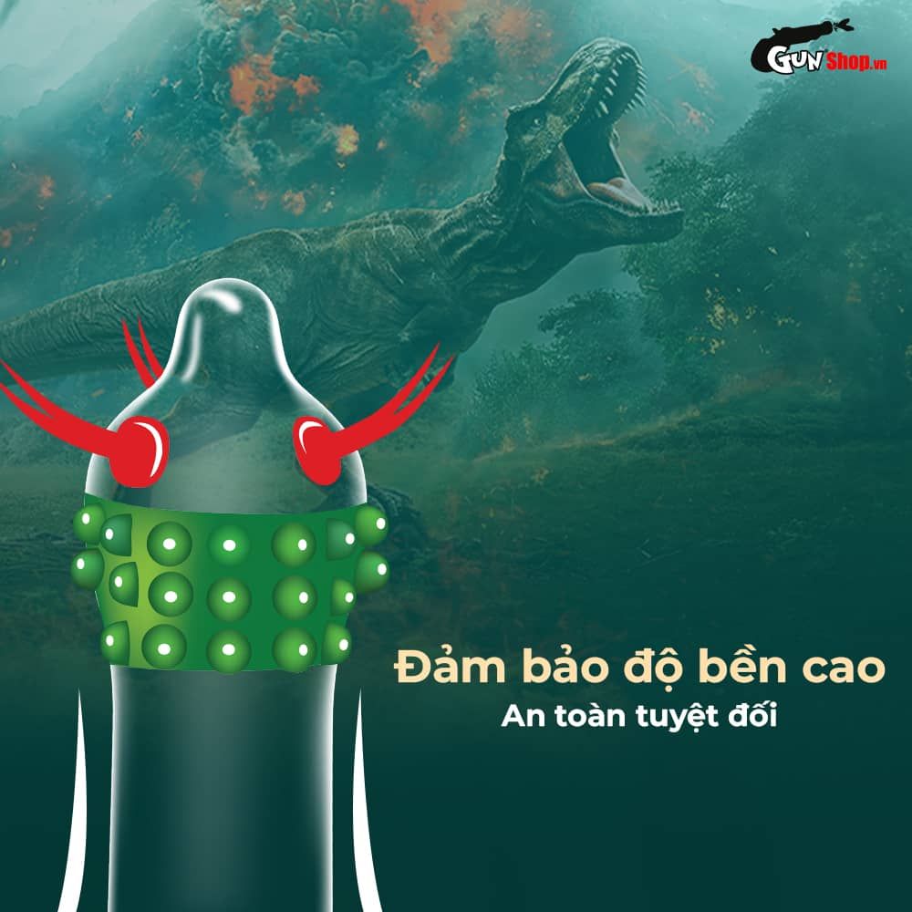 Bao cao su Shell Dino Dora - Hộp 1 bao gai, 3 vòng bi + 1 bao Shell Performax (Hộp 2 cái)