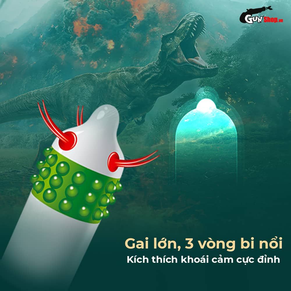 Bao cao su Shell Dino Dora - Hộp 1 bao gai, 3 vòng bi + 1 bao Shell Performax (Hộp 2 cái)
