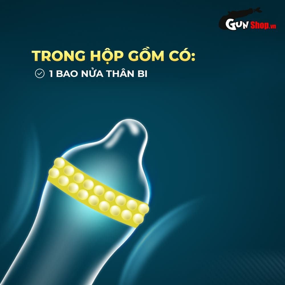 Bao cao su Shell Dino Iguan - Hộp 1 bao 2 vòng bi siêu lớn + 1 bao Shell Performax (Hộp 2 cái)