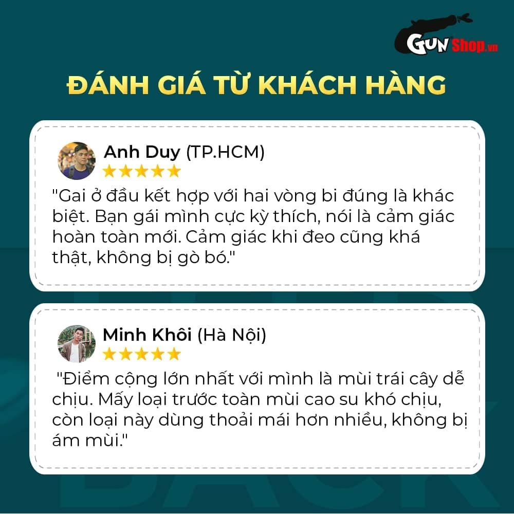 Bao cao su Shell Dino Trice - Hộp 1 bao gai, 2 vòng bi + 1 bao Shell Performax (Hộp 2 cái)