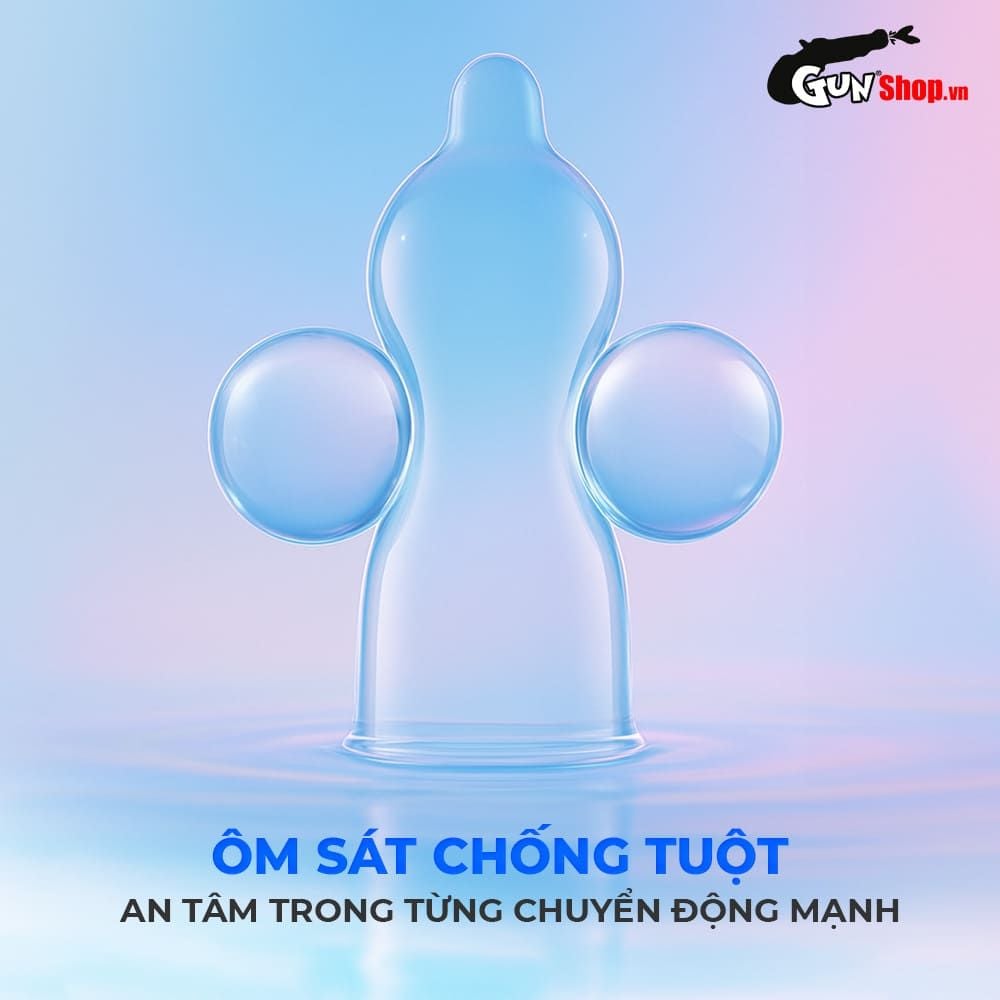 Bao cao su Shell Intense - Siêu mỏng 0.04mm - Hộp 3 cái