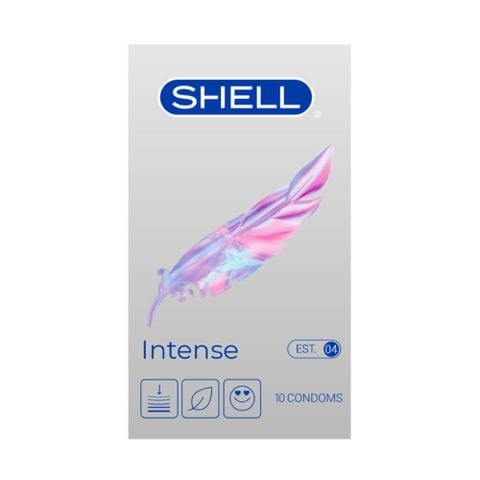 Bao cao su Shell Intense - Siêu mỏng 0.04mm - Hộp 10 cái
