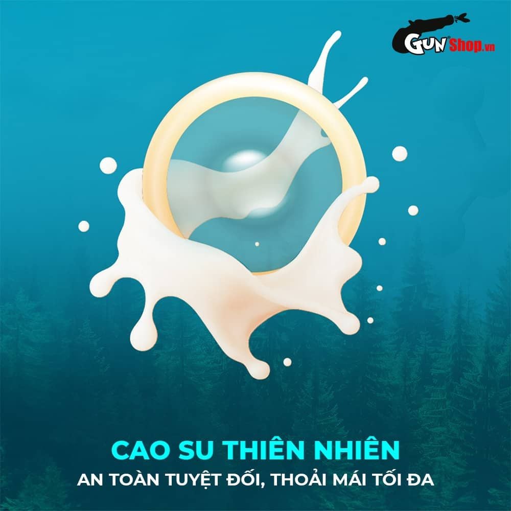 Bao cao su Shell Play Aura 6 tính năng - Hộp 10 cái + 5 vòng đeo kéo dài thời gian