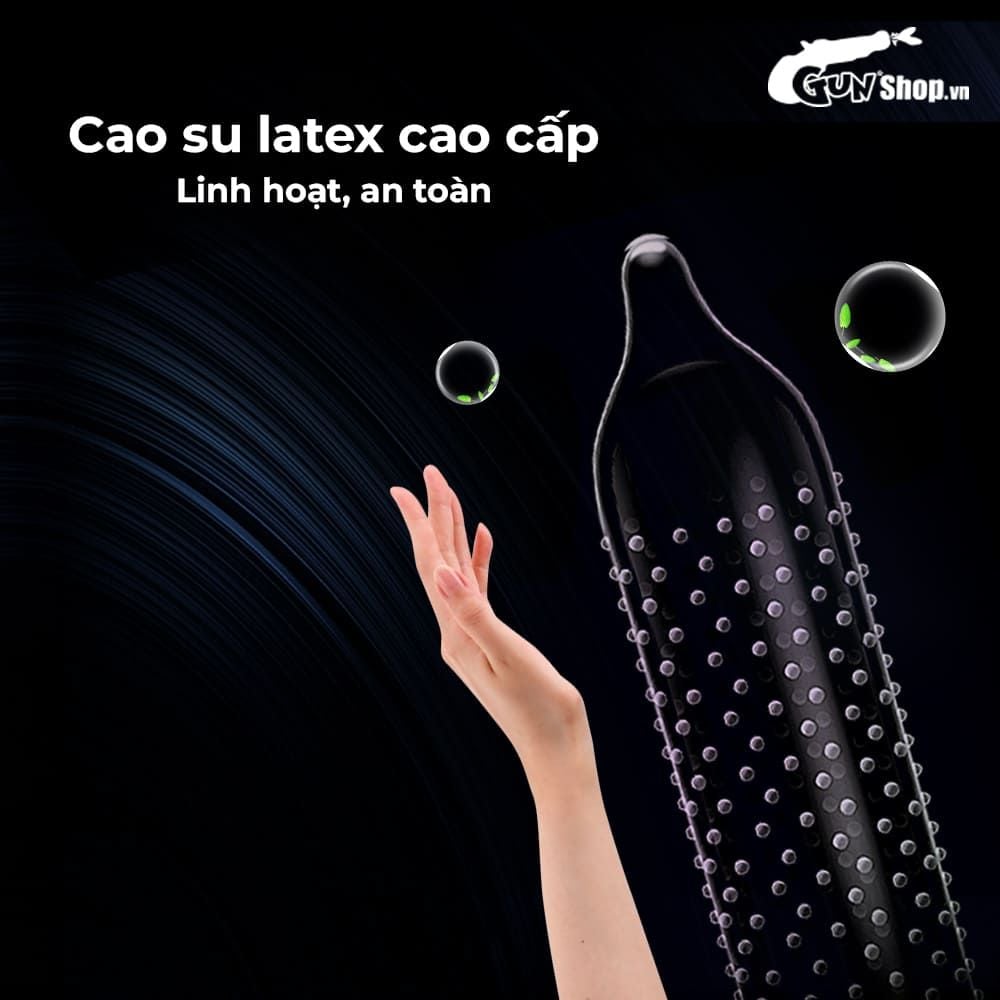 Bao cao su Shell Play Cocks 6 tính năng - Hộp 10 cái + 3 vòng đeo kéo dài thời gian