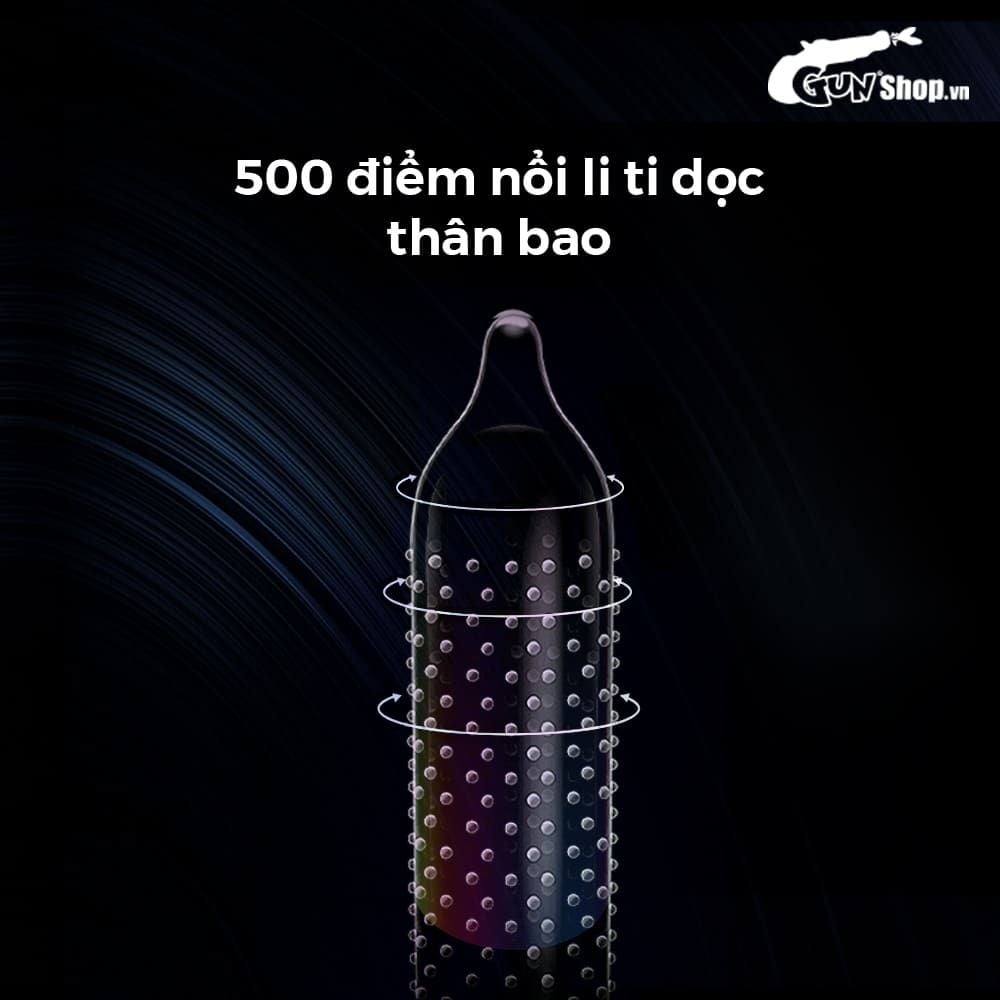 Bao cao su Shell Play Cocks 6 tính năng - Hộp 10 cái + 3 vòng đeo kéo dài thời gian