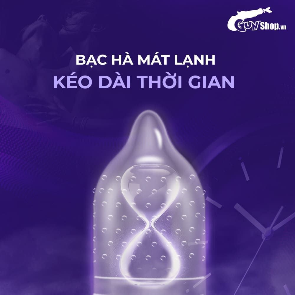 Bao cao su Shell Play Jelly 6 tính năng - Hộp 10 cái + 1 vòng đeo kéo dài thời gian