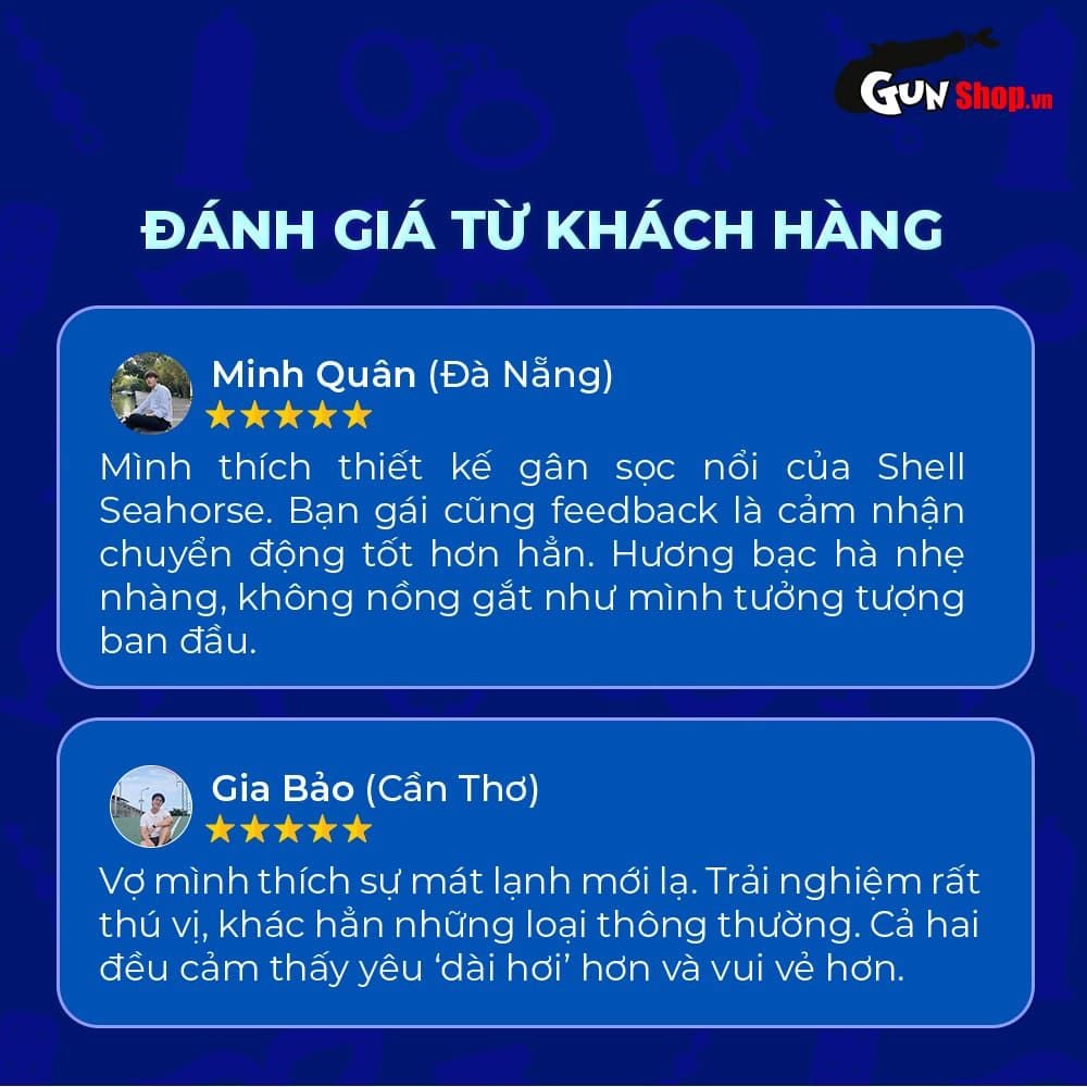 Bao cao su Shell Seahorse - Kéo dài thời gian - Hộp 10 cái