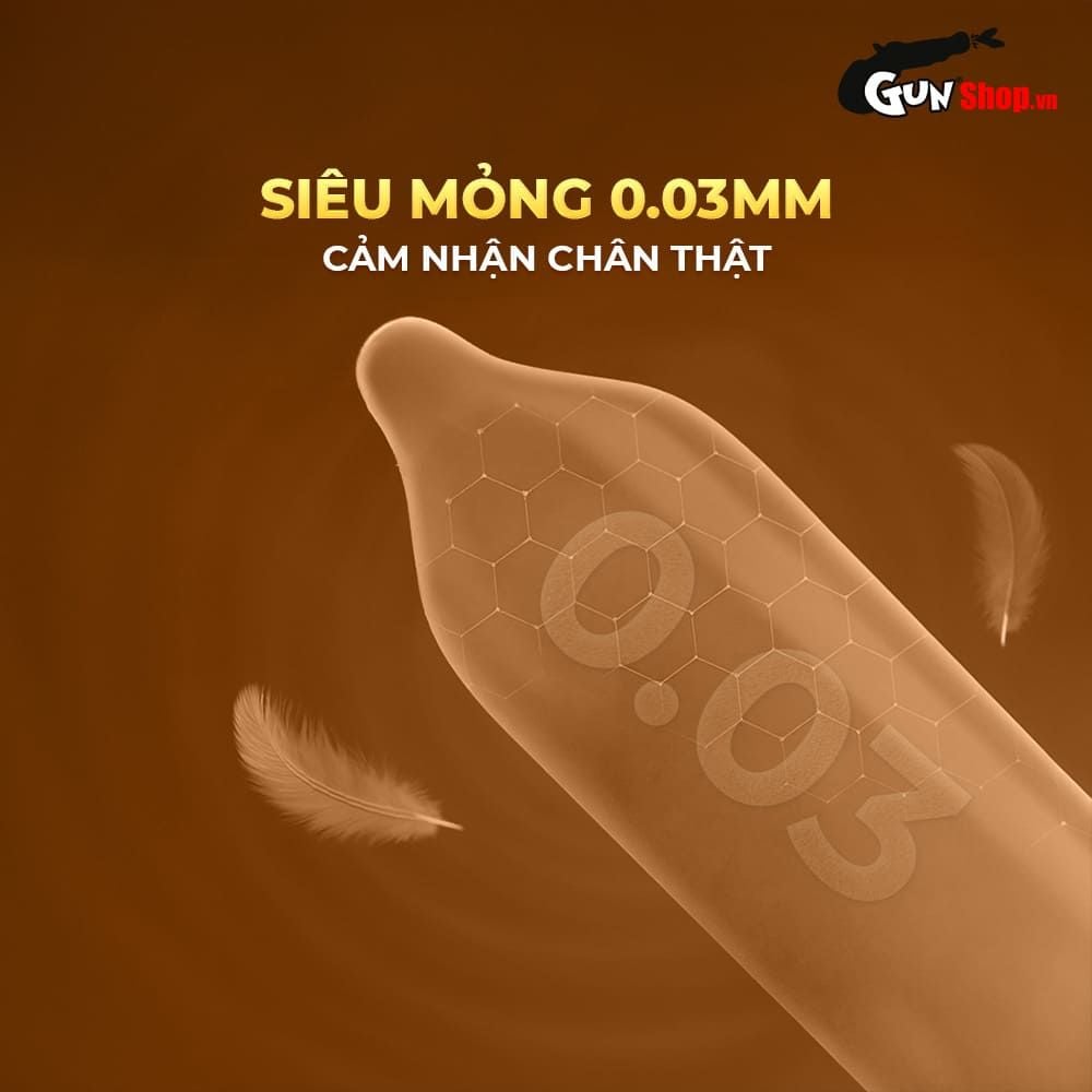 Bao cao su Shell Sensitive Prolong - Siêu mỏng 0.03mm, kéo dài thời gian - Hộp 10 cái