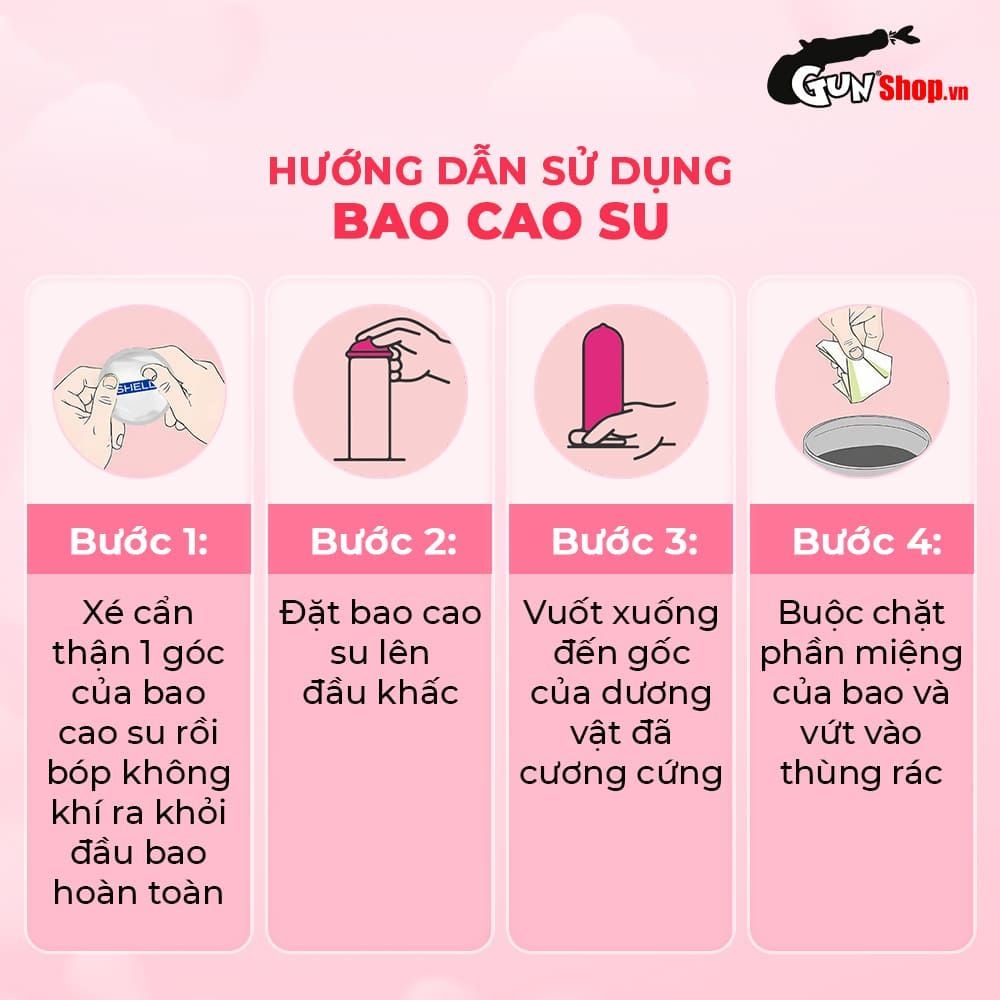 Bao cao su Shell Sensitive Prolong - Siêu mỏng 0.03mm, kéo dài thời gian - Hộp 10 cái
