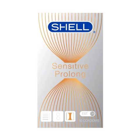 Bao cao su Shell Sensitive Prolong - Siêu mỏng 0.03mm, kéo dài thời gian - Hộp 10 cái