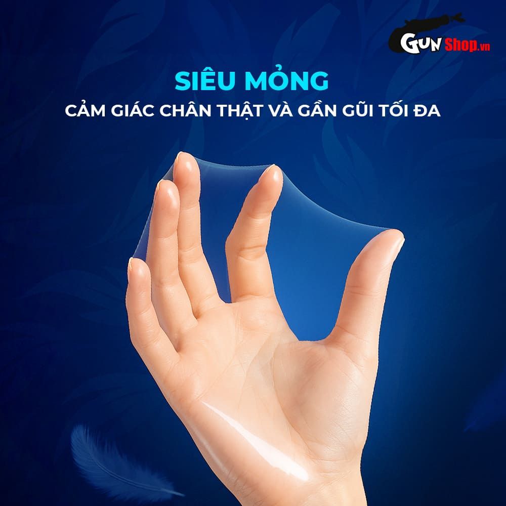 Bao cao su Shell Triple Mix - Siêu mỏng, mát lạnh, gân gai - Hộp 12 cái