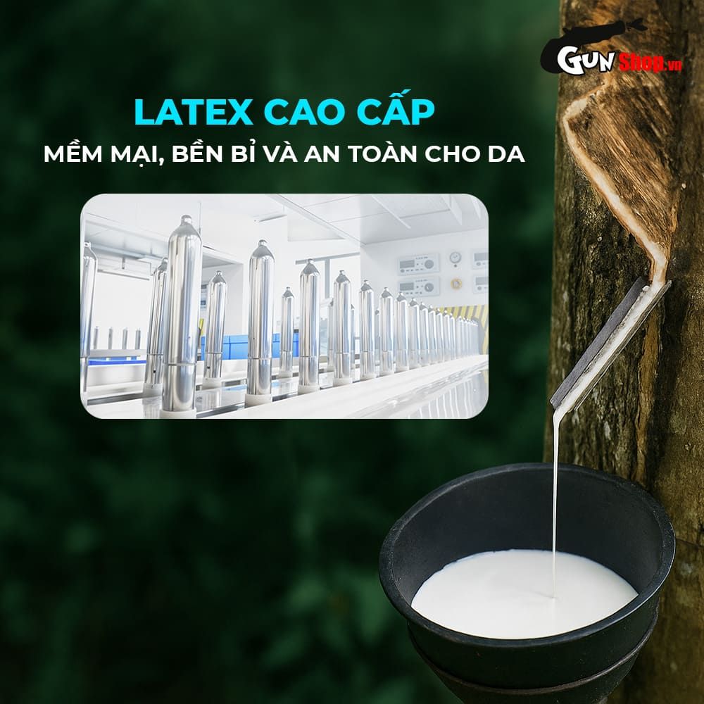 Bao cao su Shell Triple Mix - Siêu mỏng, mát lạnh, gân gai - Hộp 12 cái