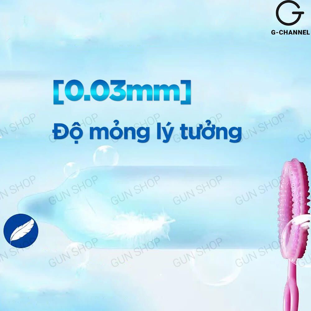 Bao cao su Gun Super Ultra Thin - Siêu mỏng 0.03mm - Hộp 10 cái