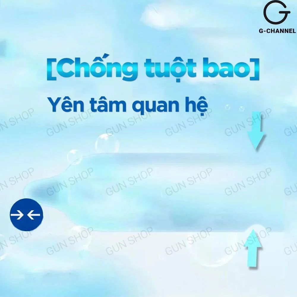 Bao cao su Gun Super Ultra Thin - Siêu mỏng 0.03mm - Hộp 10 cái