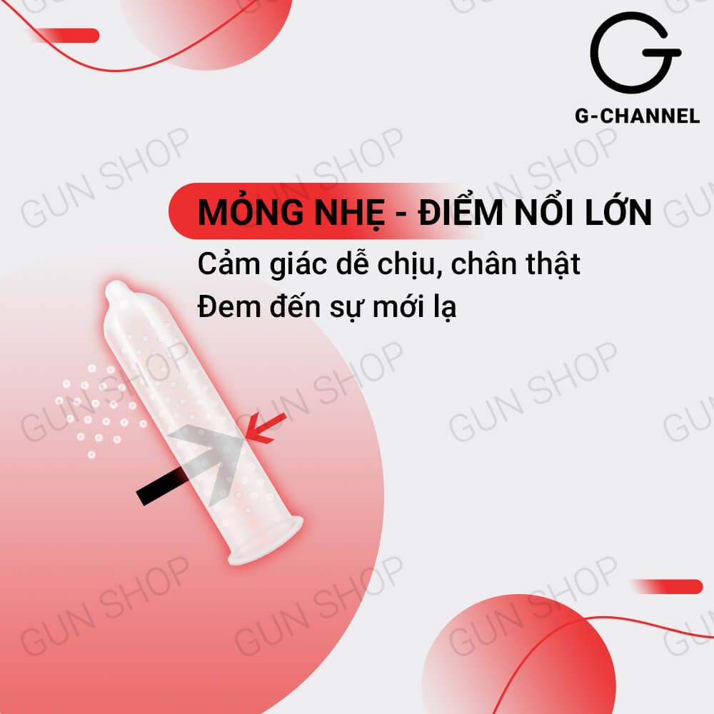 Bao cao su Liebe - Gai nổi lớn - Hộp 12 cái