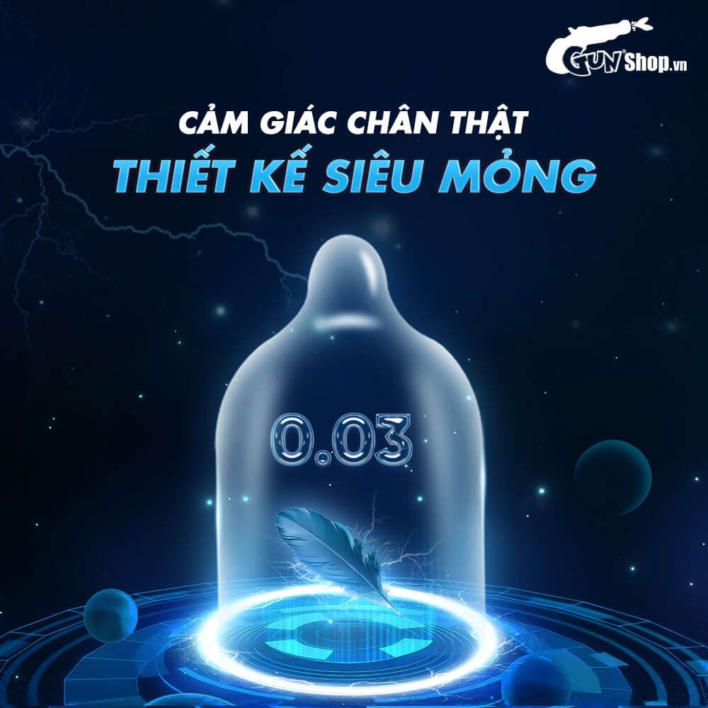 Bao cao su Ropockon Cung Bảo Bình - Mỏng 0.03mm, hương dâu - Hộp 12 cái