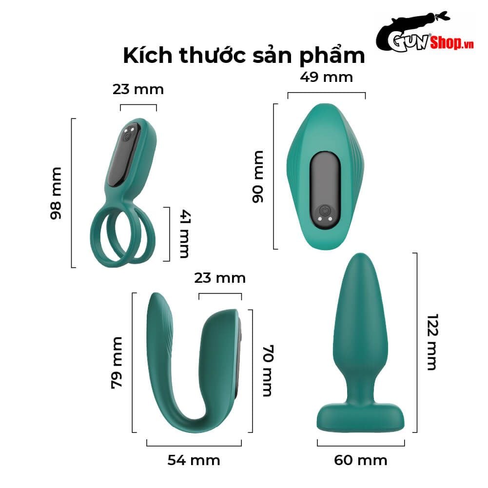 Bộ dụng cụ 4 món kích thích Shelly Play Passion Kit