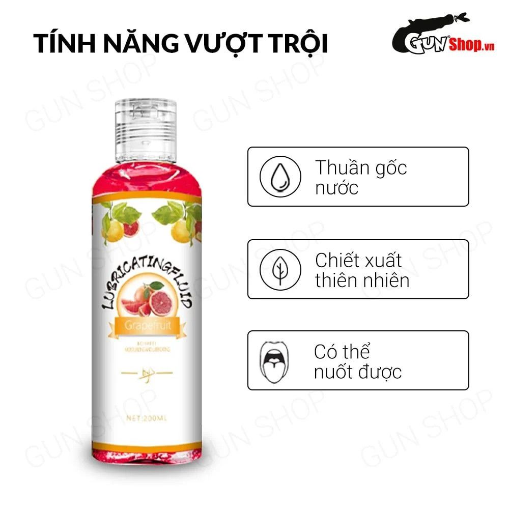 Gel bôi trơn hương bưởi Boyafei Grapefruit - Chai 200ml