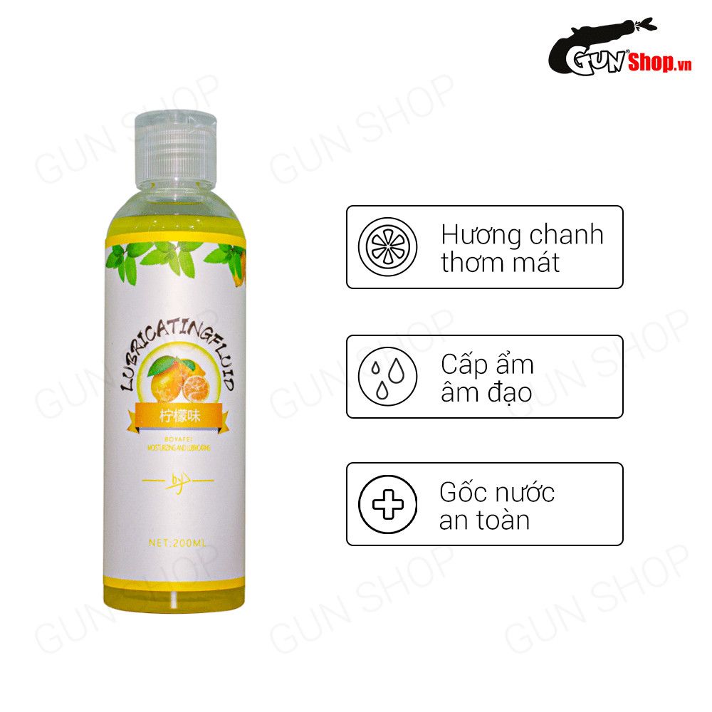 Gel bôi trơn hương chanh Boyafei Lemon - Chai 200ml