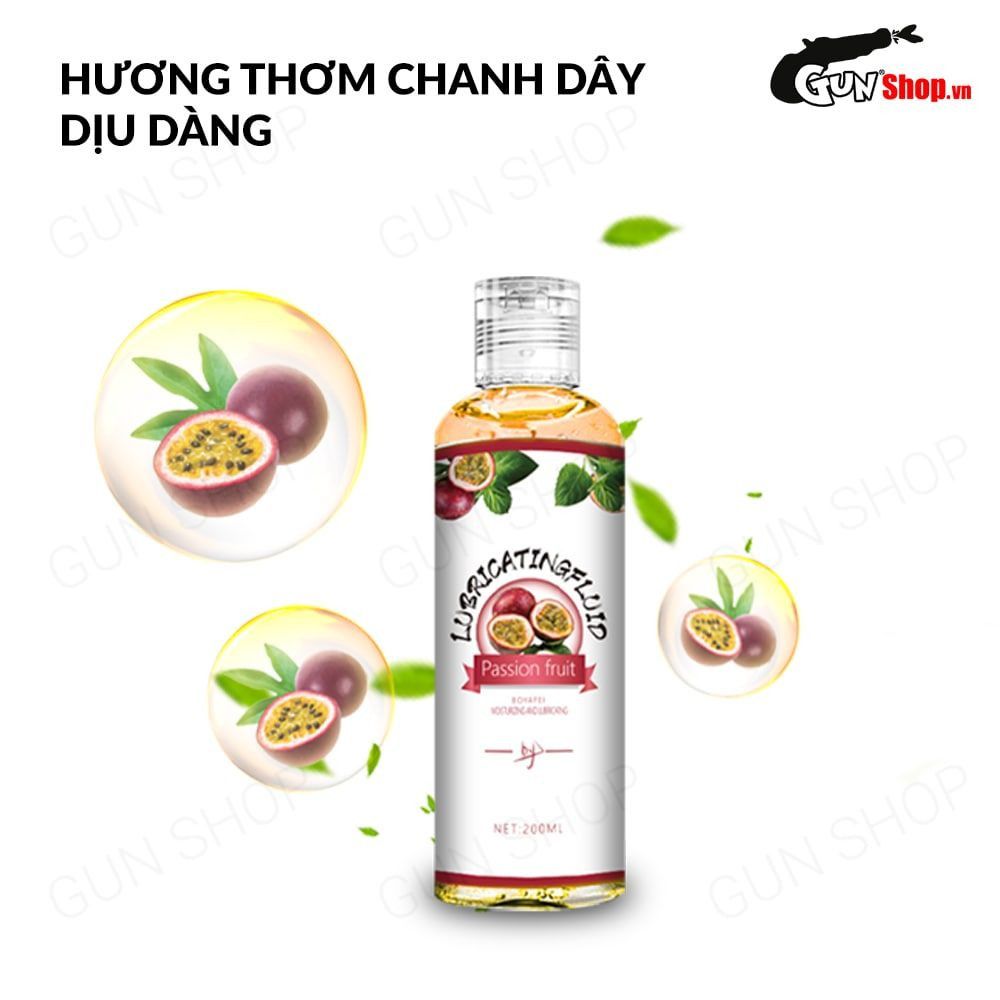 Gel bôi trơn hương chanh dây Boyafei Passion Fruit - Chai 200ml