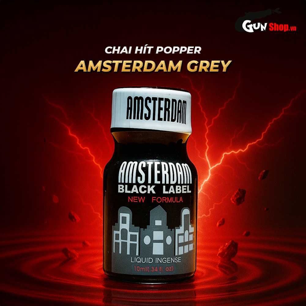 Chai hít tăng khoái cảm Popper PWD USA Amsterdam Grey - Chai 10ml