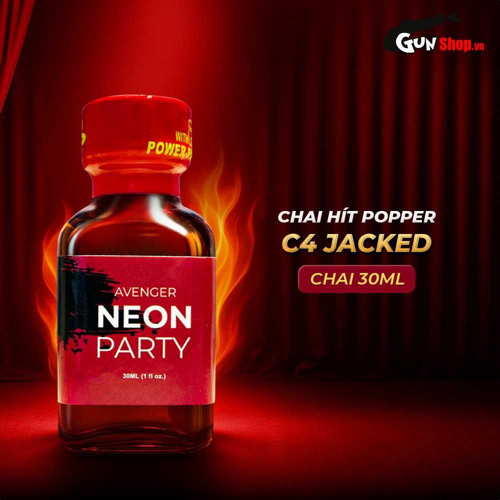 Chai hít tăng khoái cảm Popper PWD Avenger Neon Party Red  - Chai 30ml