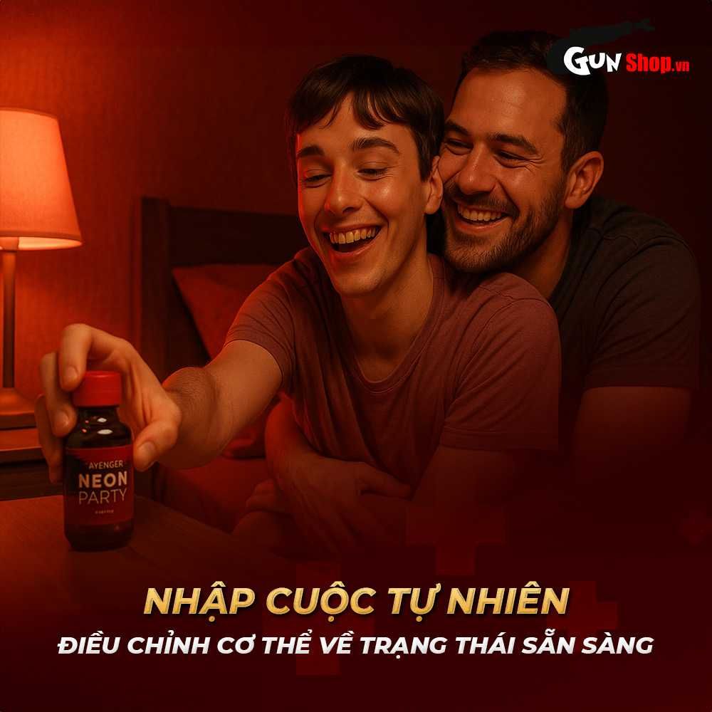 Chai hít tăng khoái cảm Popper PWD Avenger Neon Party Red  - Chai 30ml