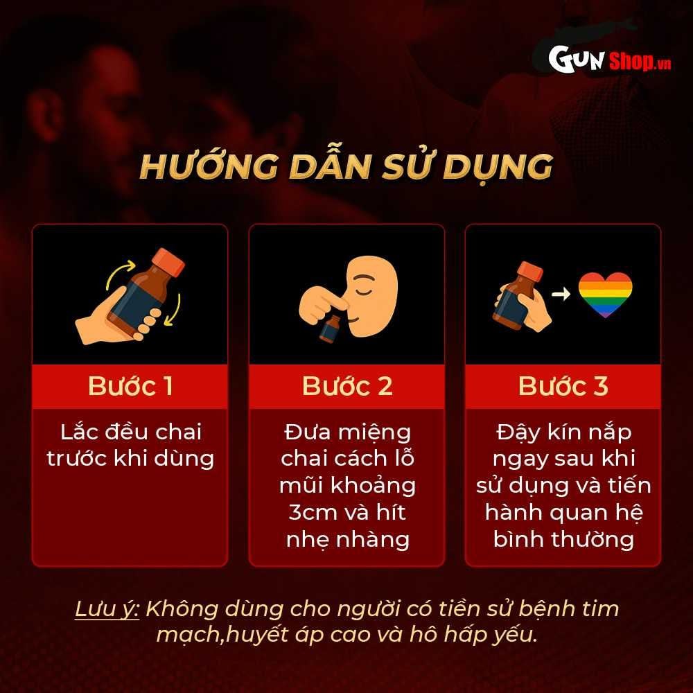 Chai hít tăng khoái cảm Popper PWD Avenger Neon Party Red  - Chai 30ml