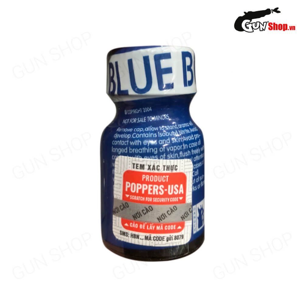 Chai hít tăng khoái cảm Popper PWD USA Blue Boy - Chai 10ml