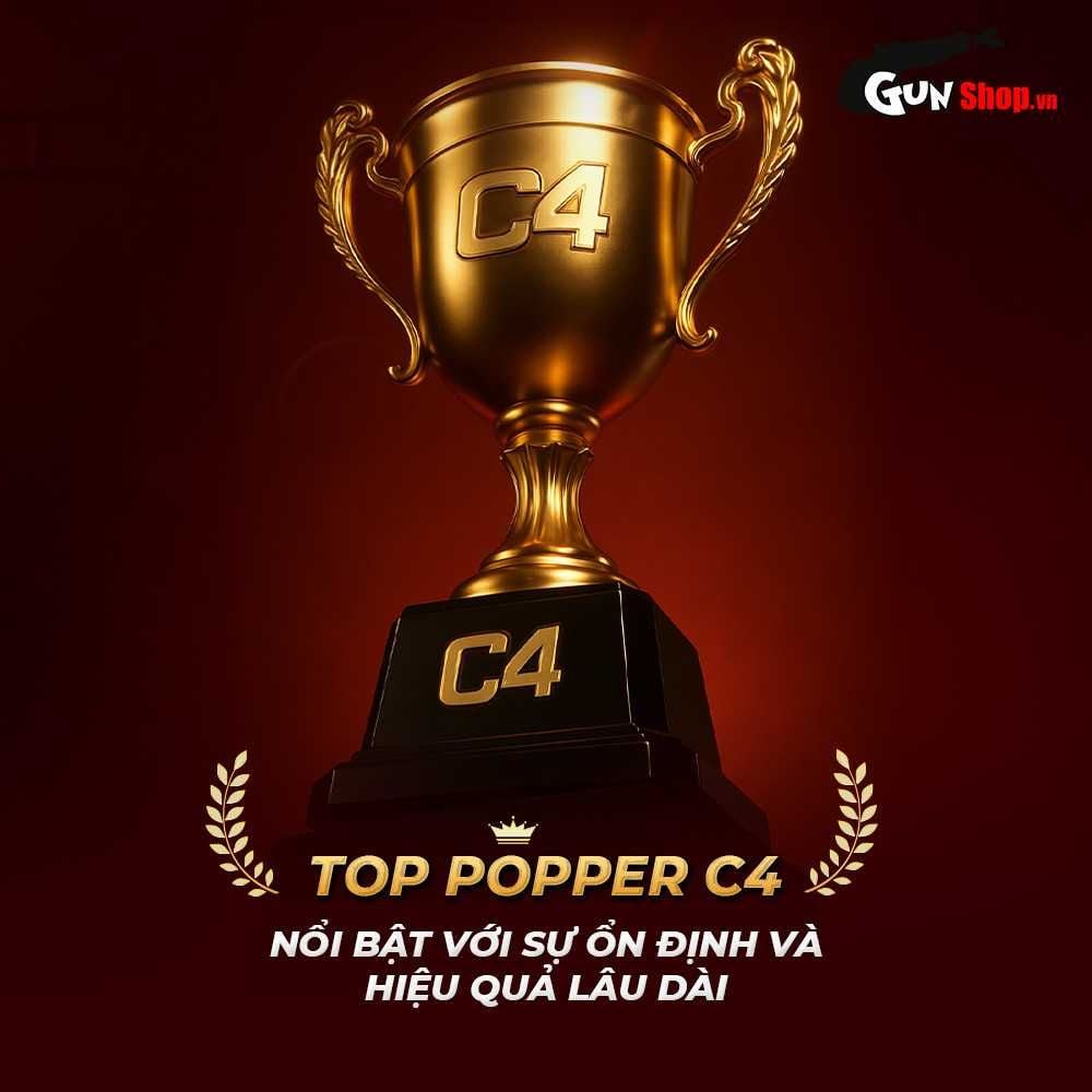 Chai hít tăng khoái cảm Popper PWD USA C4 Red - Chai 30ml
