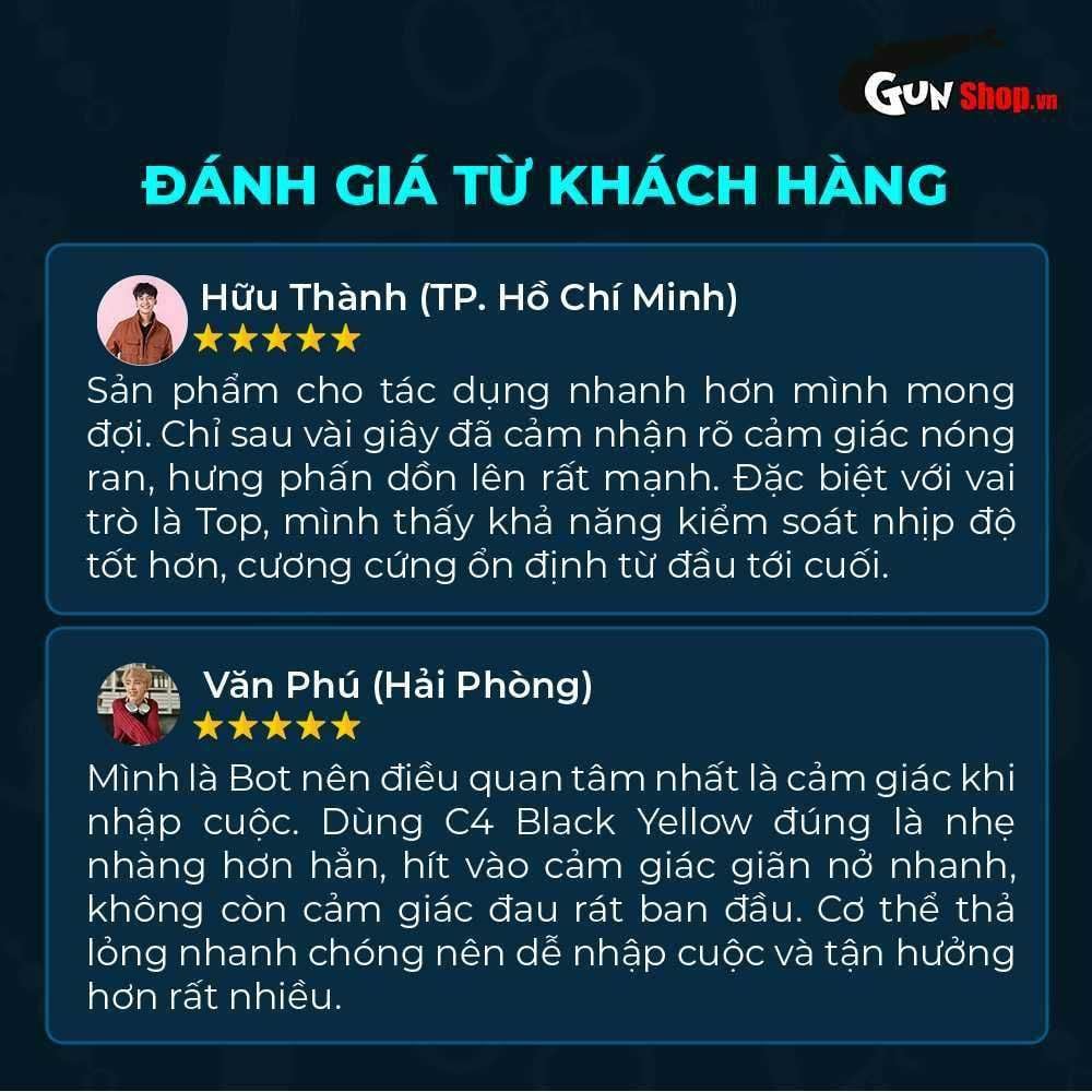 Chai hít tăng khoái cảm Popper PWD USA C4 Black Yellow - Chai 30ml