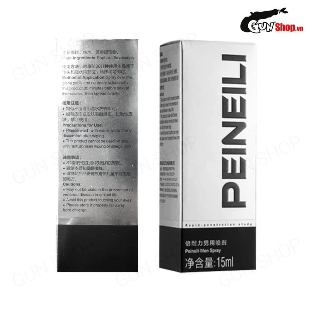 Chai xịt HongKong Peineili kéo dài thời gian - Chai 15ml