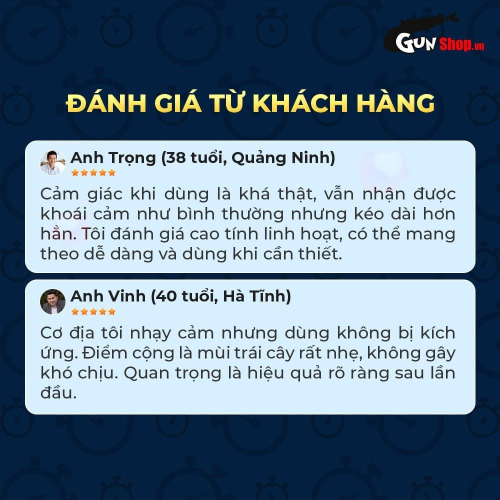 Chai xịt Powergra Delay Spray Menthol kéo dài thời gian - Chai 13ml