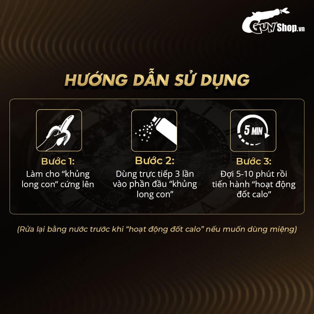 Chai xịt Powergra Delay Spray Sìn Sú kéo dài thời gian - Chai 12ml