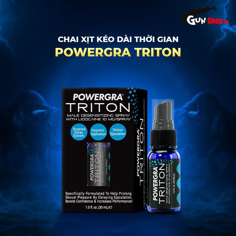 Chai xịt Powergra Triton kéo dài thời gian - Chai 30ml