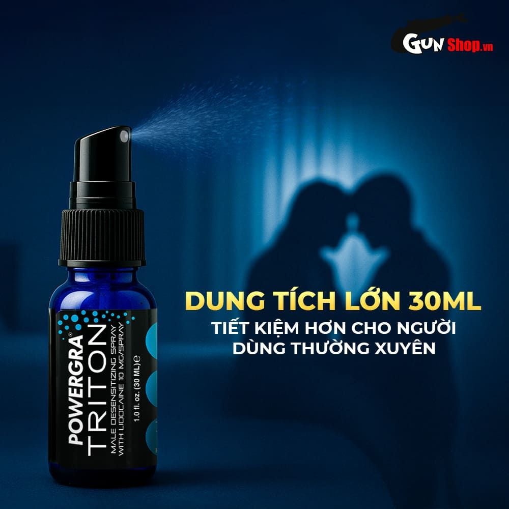 Chai xịt Powergra Triton kéo dài thời gian - Chai 30ml