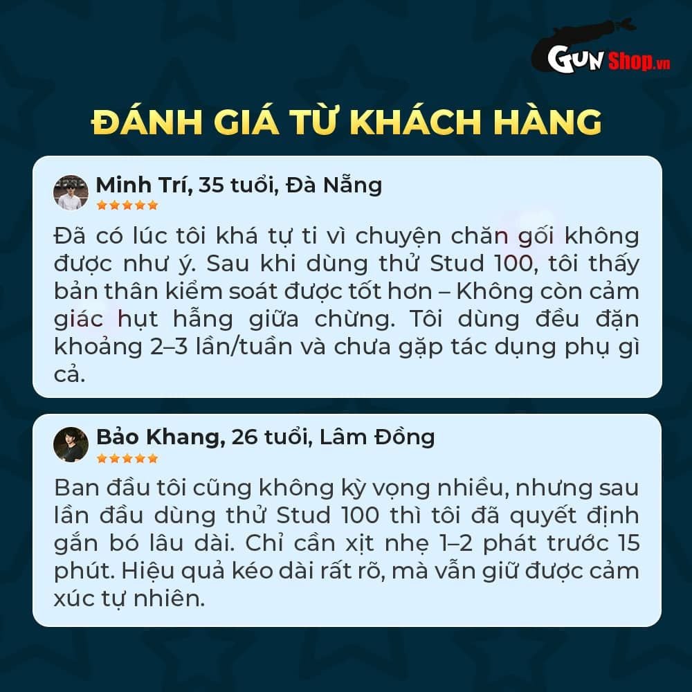 Chai xịt Stud 100 kéo dài thời gian - Chai 13ml