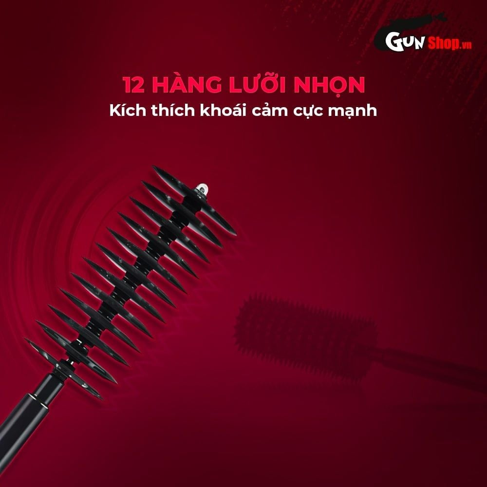 Cọ lăn gai BDSM Chisa Sins Inquisition 12 Row Spiky Pinwheel