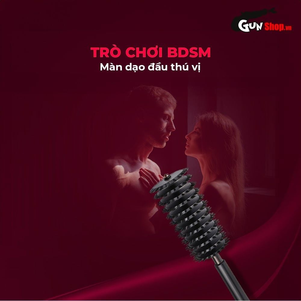 Cọ lăn gai BDSM Chisa Sins Inquisition 12 Row Spiky Pinwheel