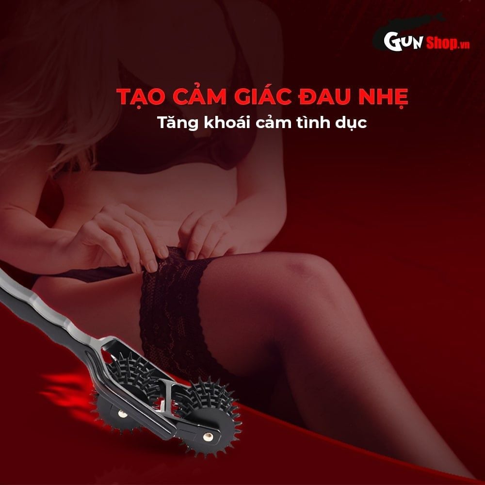 Cọ lăn gai BDSM Chisa Sins Inquisition 5 Row Double Pinwheel