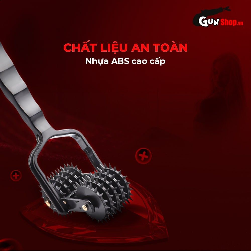 Cọ lăn gai BDSM Chisa Sins Inquisition 5 Row Double Pinwheel