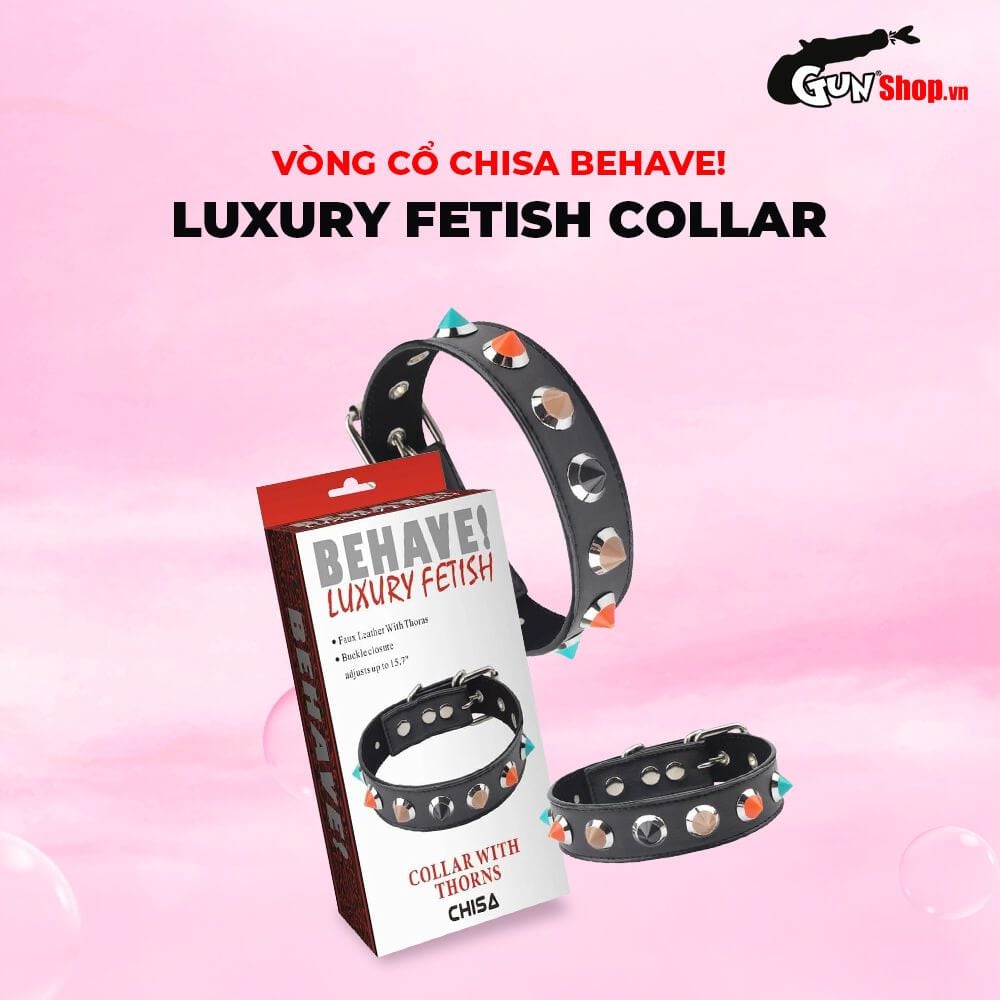 Vòng cổ có gai Chisa Behave! Luxury Fetish Collar With Thorns